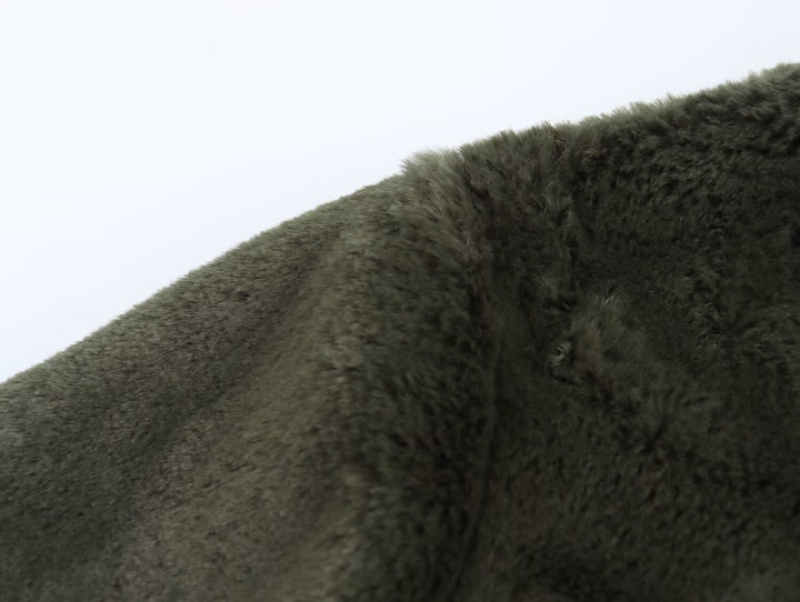 Eco Fur Olive Jacket