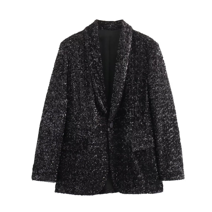 Black Pailette Blazer