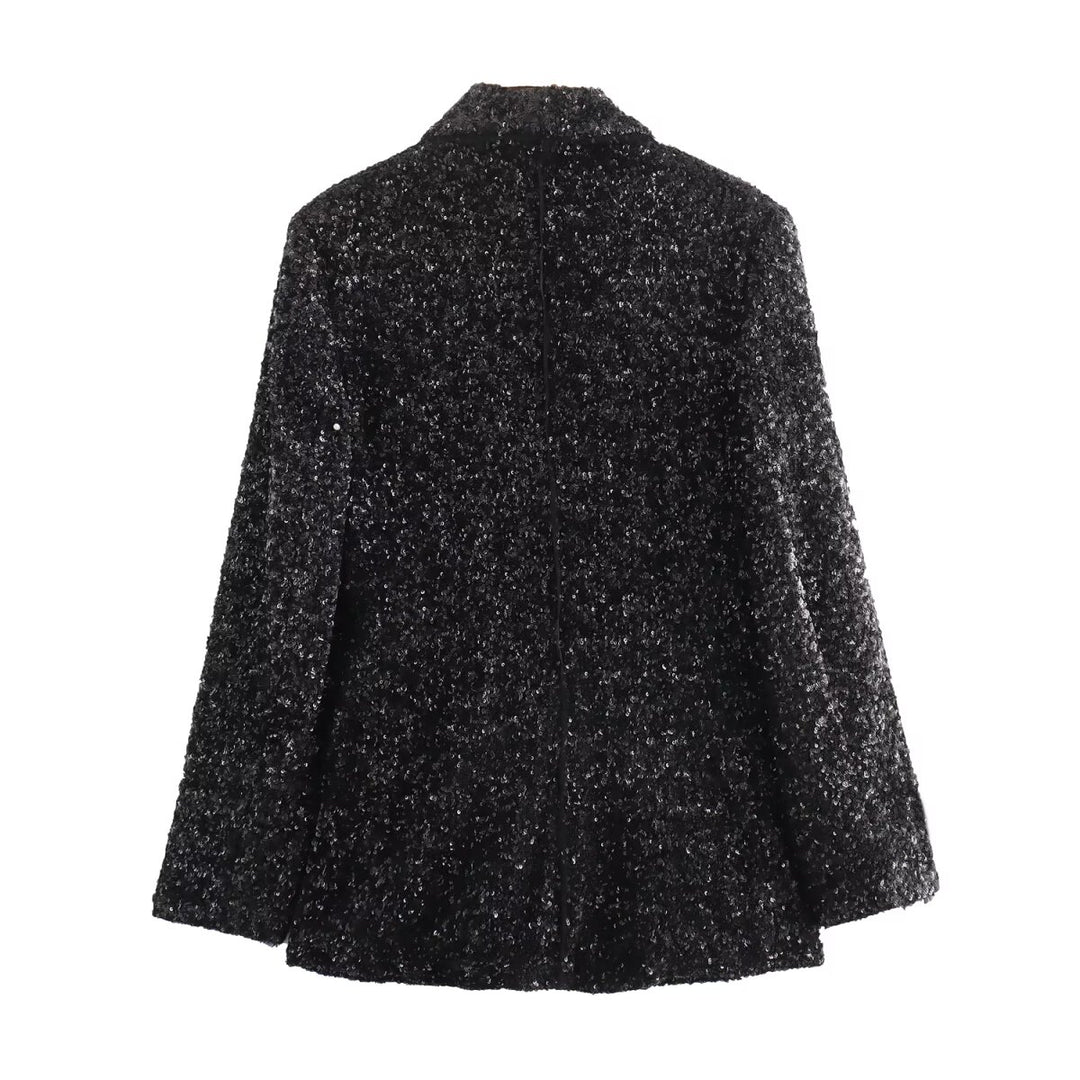 Black Pailette Blazer