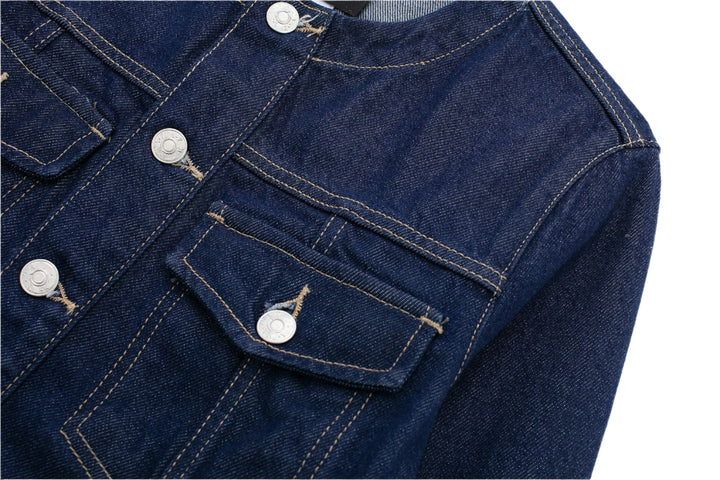 Round Neck Denim Set