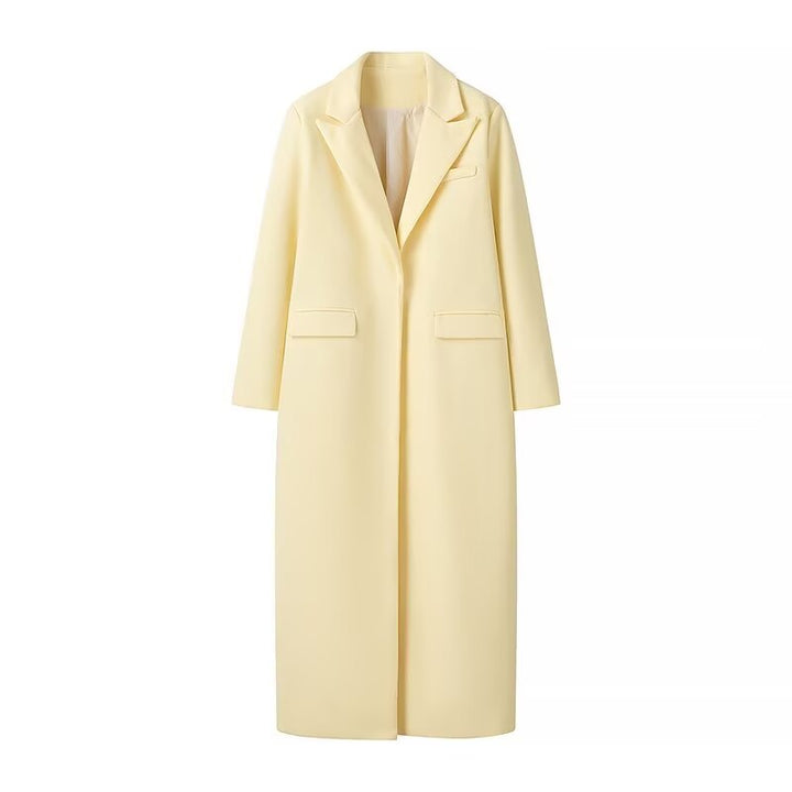 Yellow Oversized Classic Coat