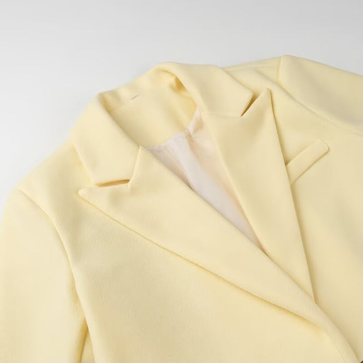 Yellow Oversized Classic Coat