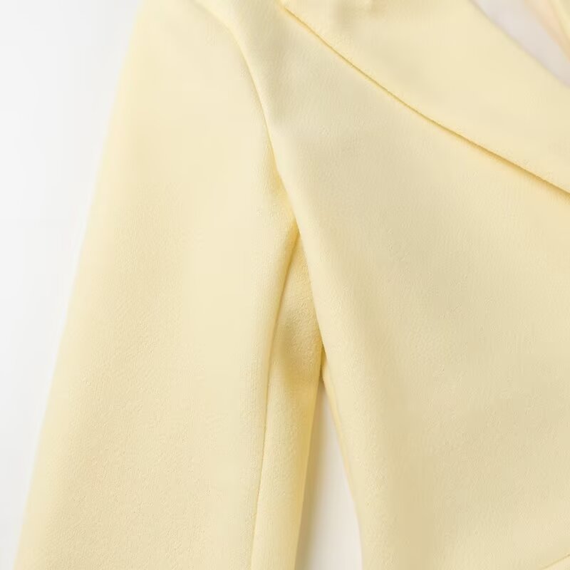 Yellow Oversized Classic Coat