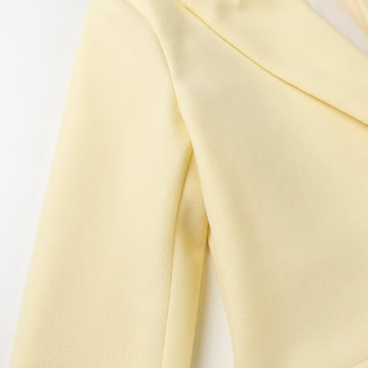 Yellow Oversized Classic Coat