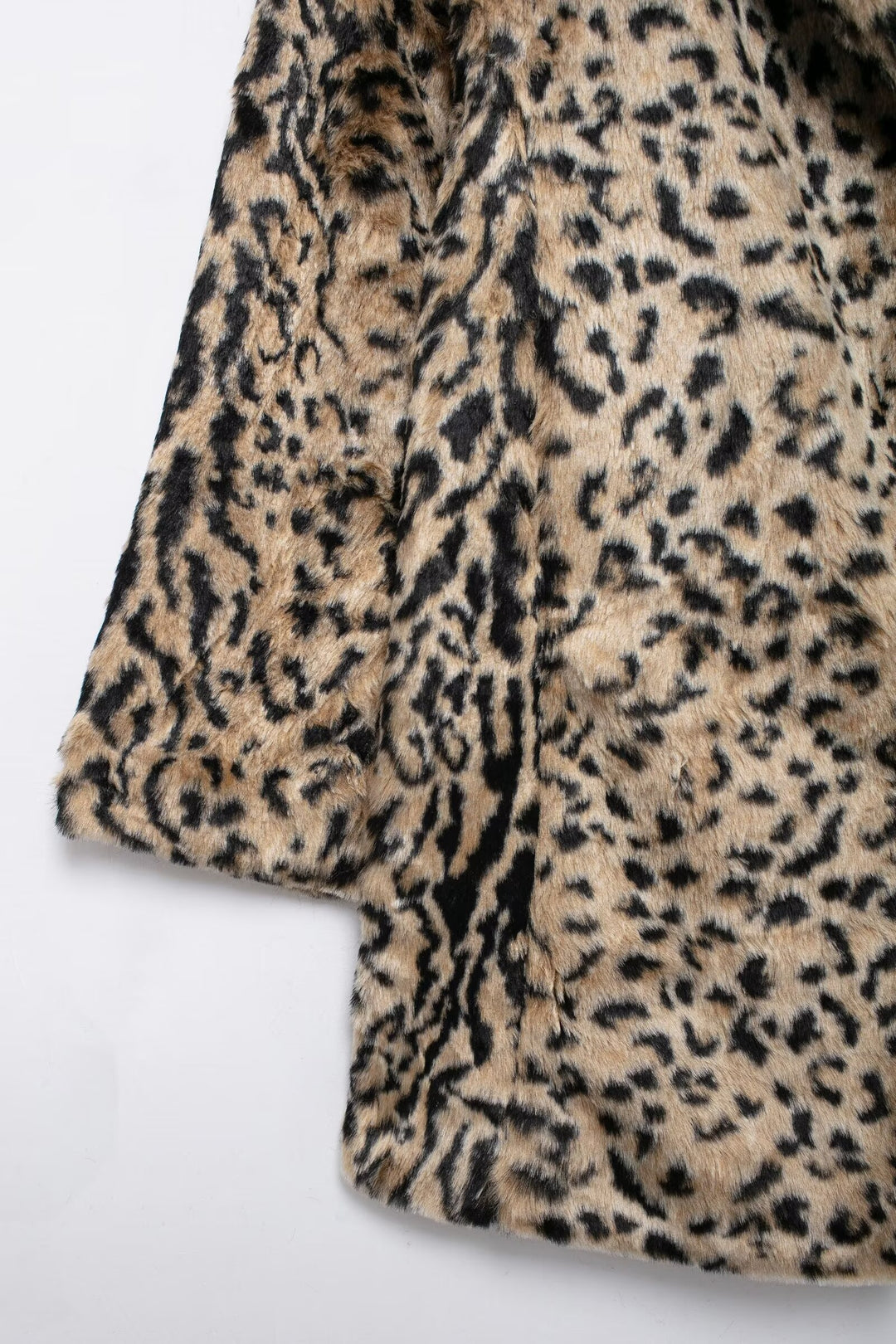 Animal Pattern Eco Fur Coat