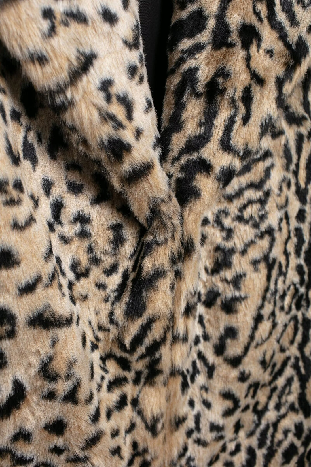 Animal Pattern Eco Fur Coat