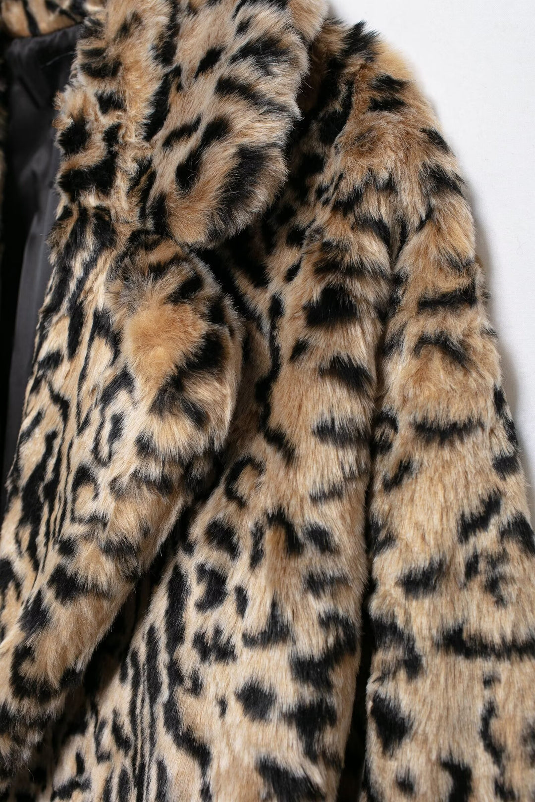 Animal Pattern Eco Fur Coat