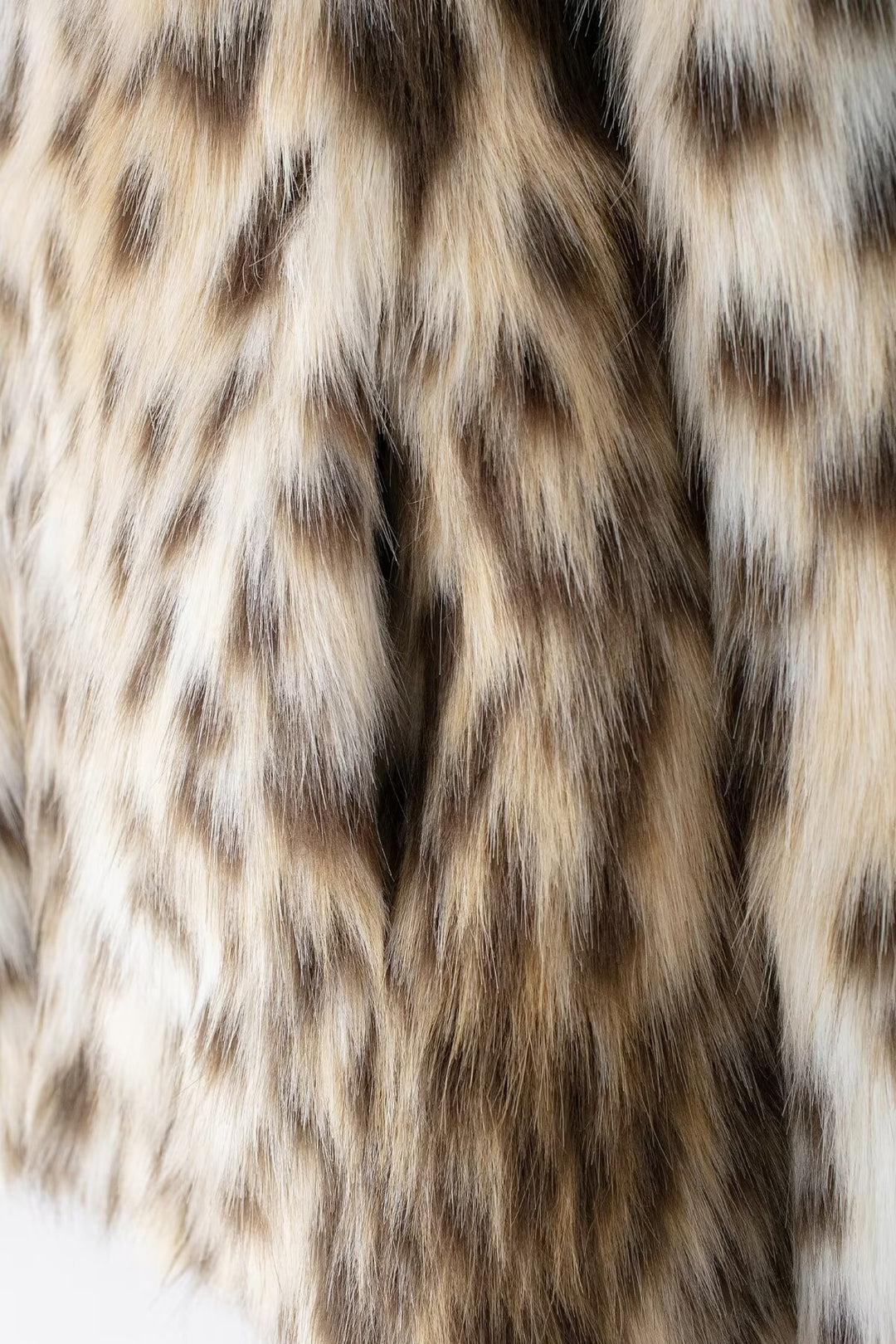 Eco Fur Leopard Print Retro Coat