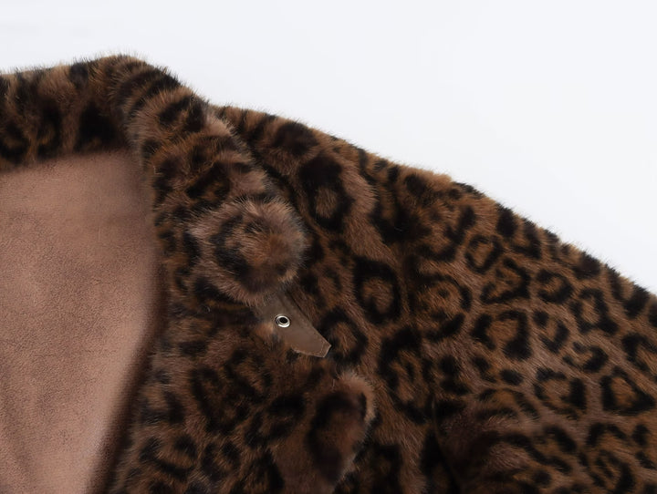 Leopard Print Eco Fur Jacket