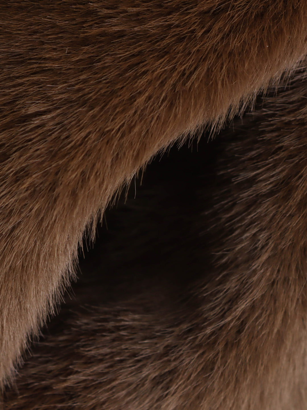 Brown Fluffy Eco Fur Light Weight Coat