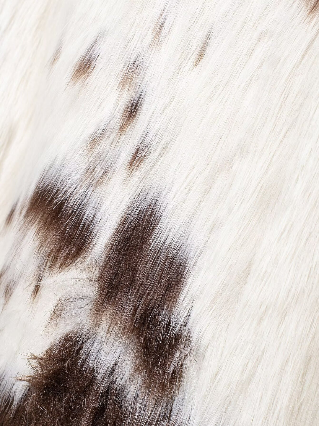 Cow Print Eco Fur Coat