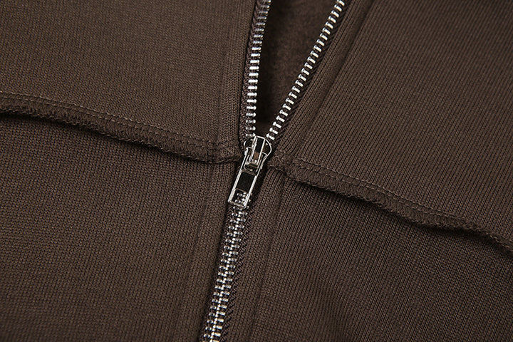 Zipped Hoodie Long Sleeve Loungewear