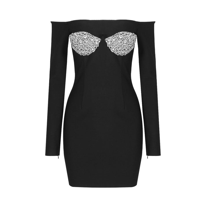 Rhinestone Cup Dress