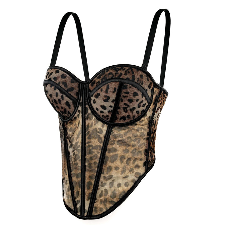 Leopard Lace Bra Top