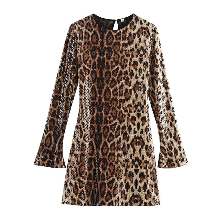 Vegan Snake Skin Leopard Dress