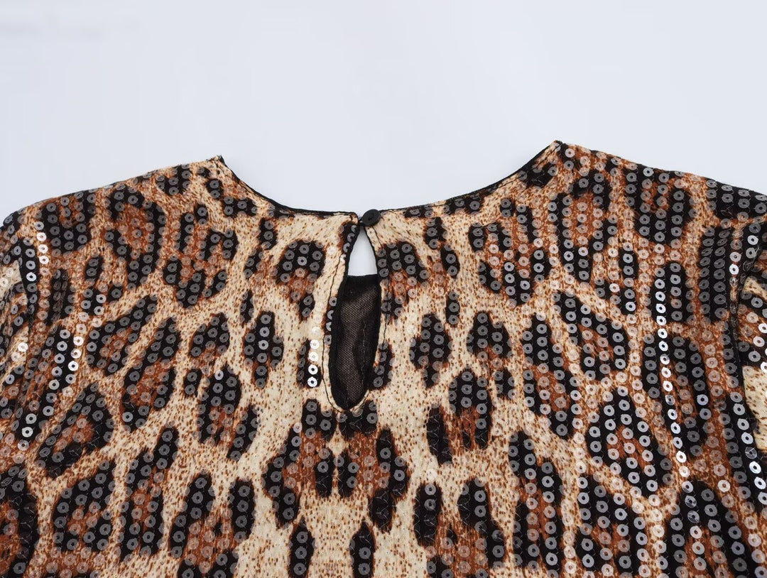 Vegan Snake Skin Leopard Dress