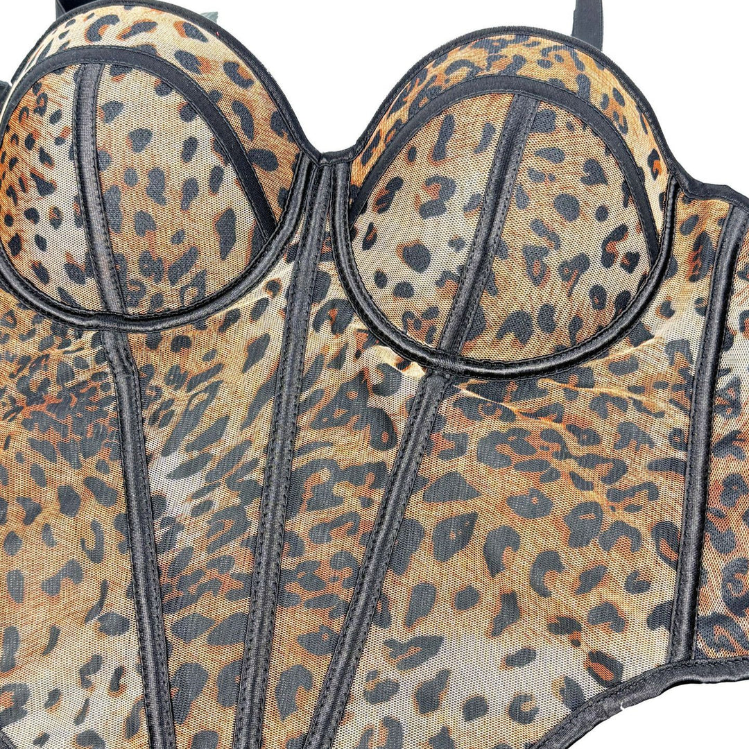 Leopard Lace Bra Top