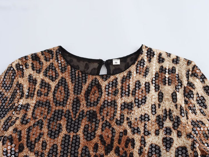 Vegan Snake Skin Leopard Dress