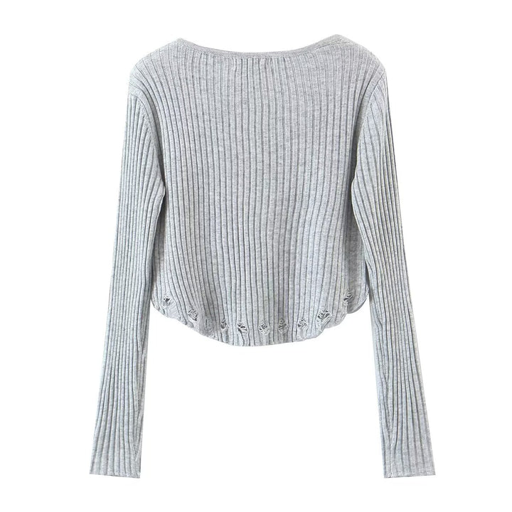 Side Zip Sweater Top