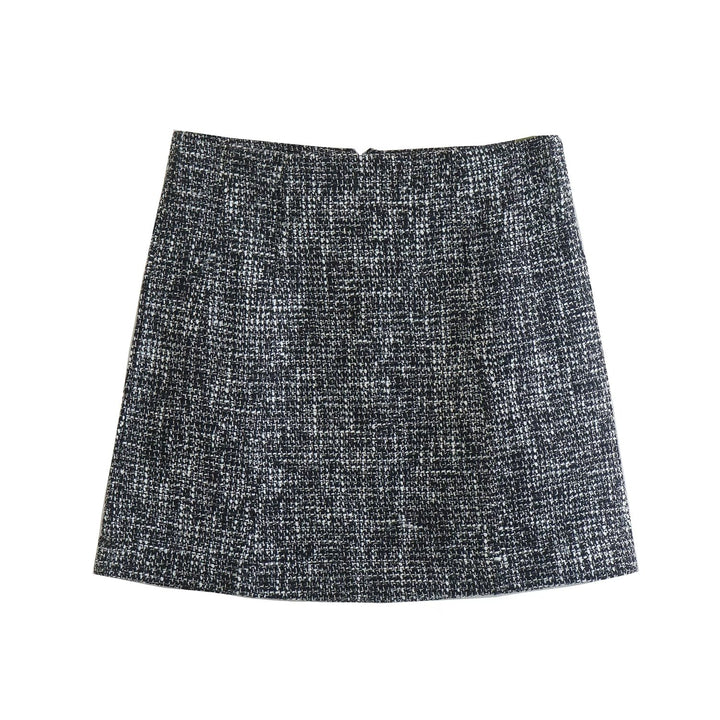 Waist Textured Mini Skirt