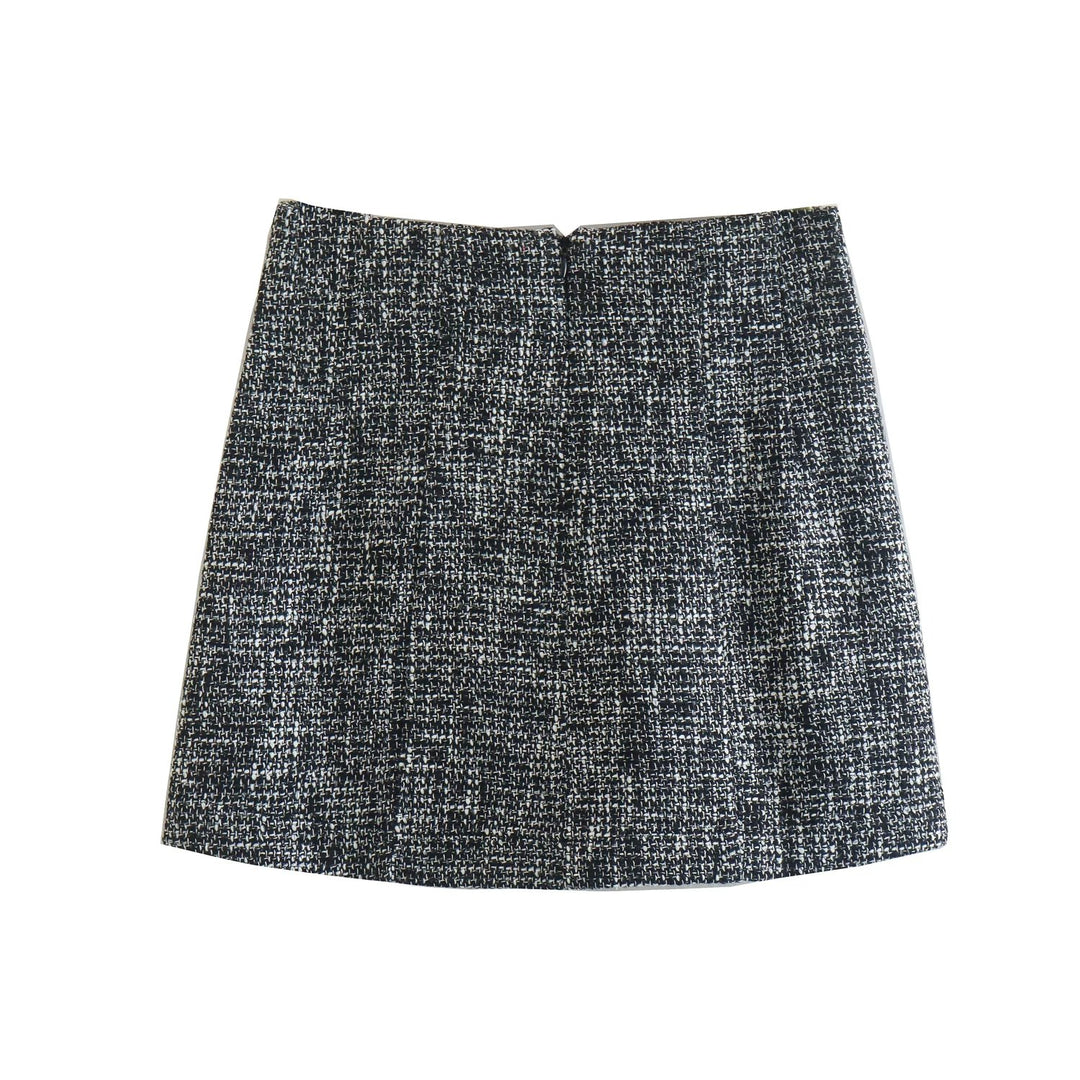 Waist Textured Mini Skirt