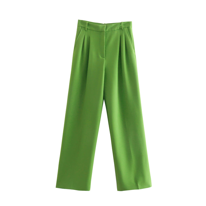 Retro Loose Fitting Straight Leg Pants