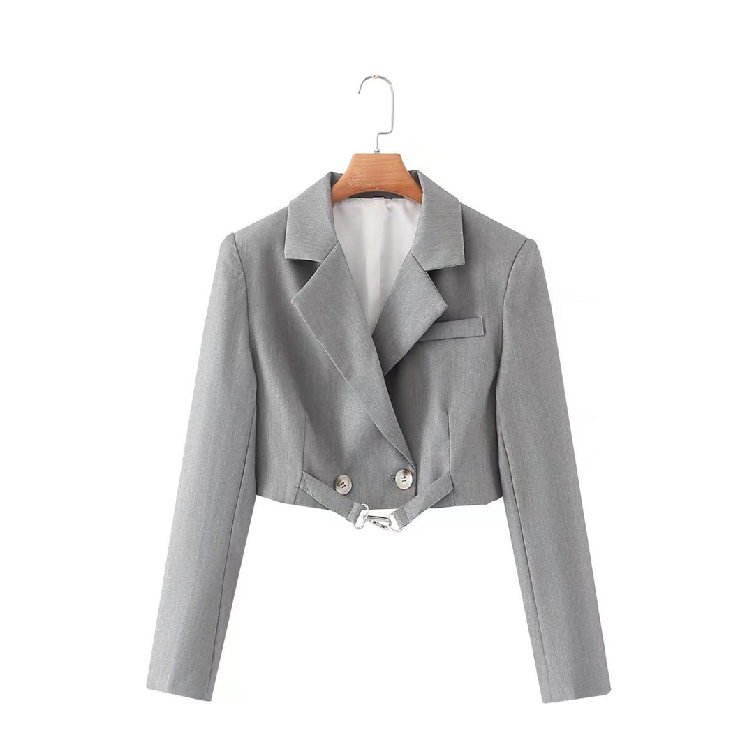 Adjustable Crop Blazer