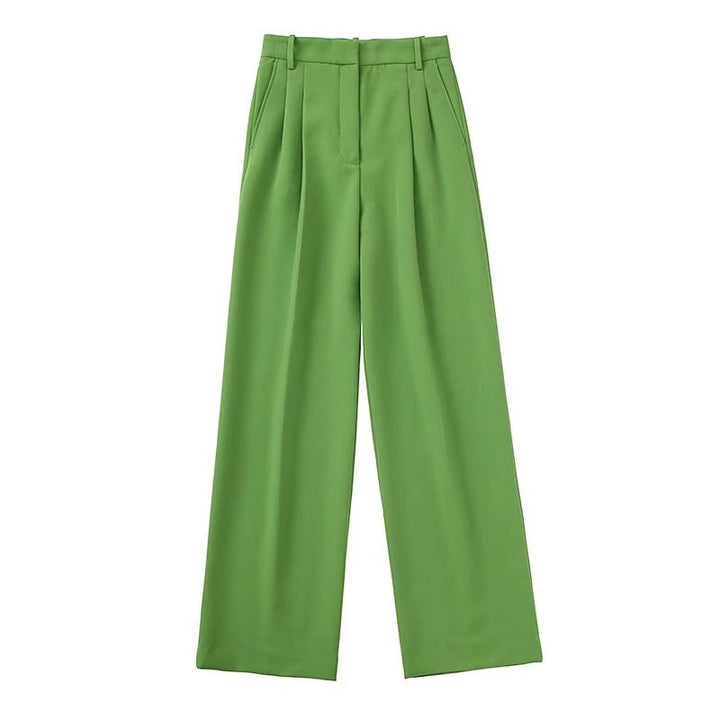 Retro Loose Fitting Straight Leg Pants