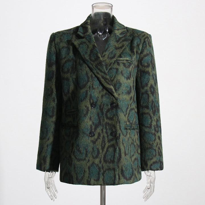 Vintage Leopard Print Print Blazer